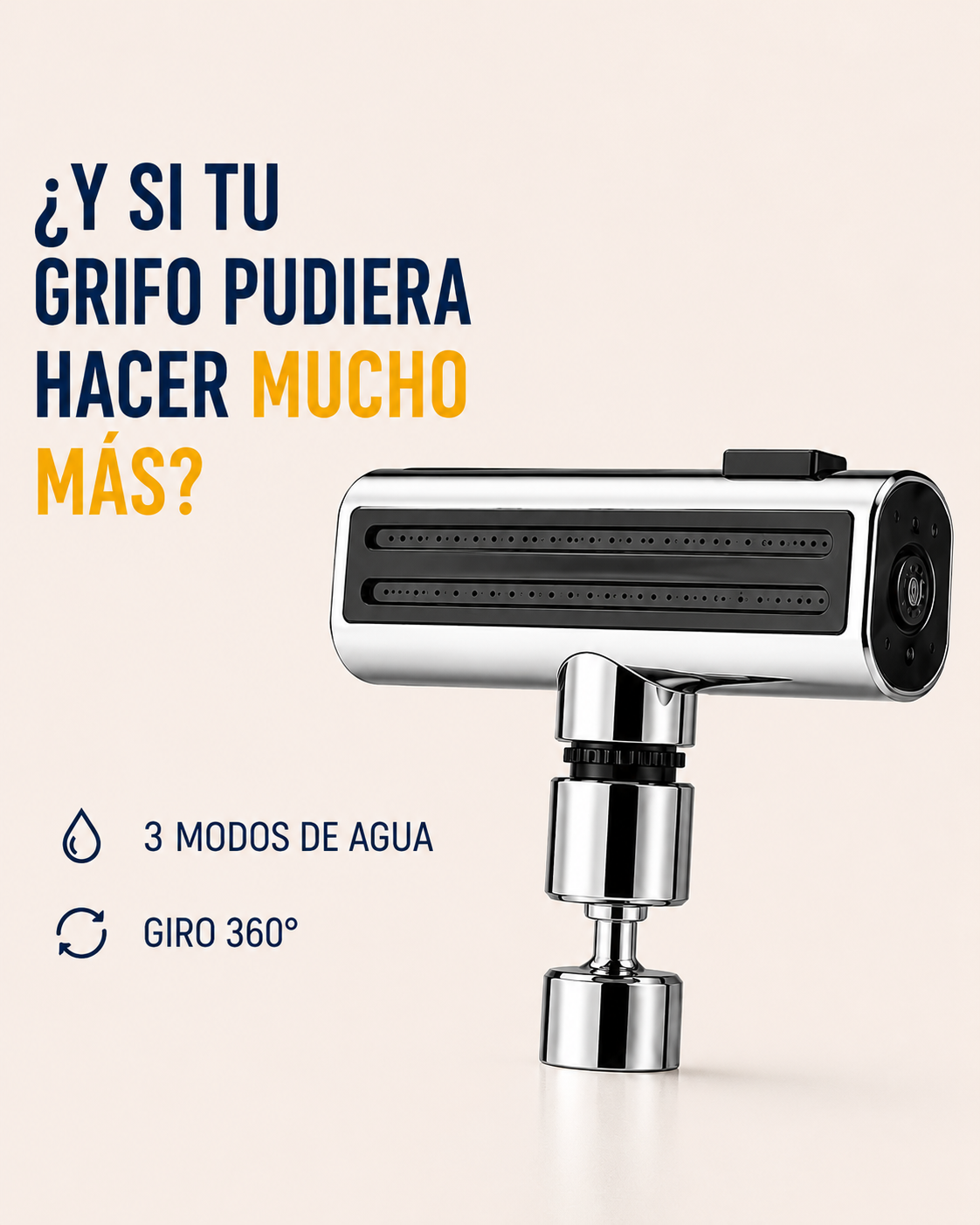 Extensor de grifo giratorio 3 en 1