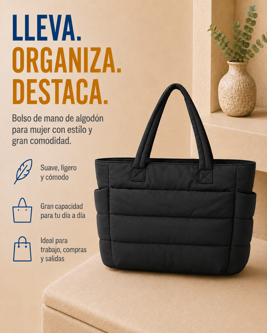 Bolso de mano de gran capacidad para mujer