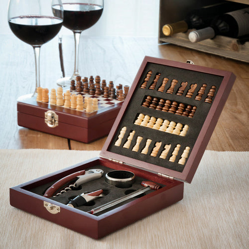 Tablero de ajedrez para amantes del vino