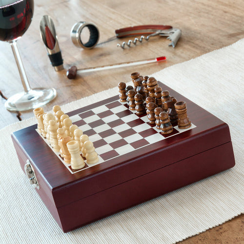 Tablero de ajedrez para amantes del vino