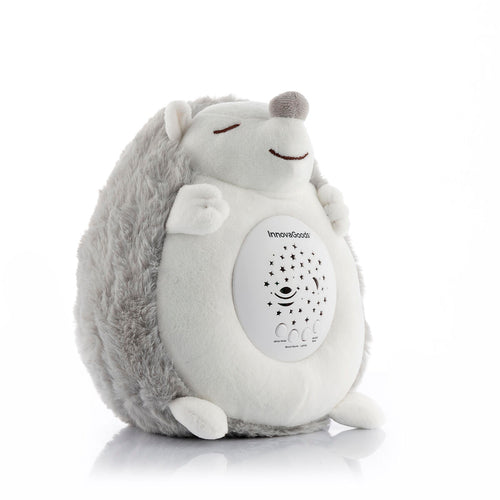 Peluche de erizo con ruido blanco y proyector de luz nocturna