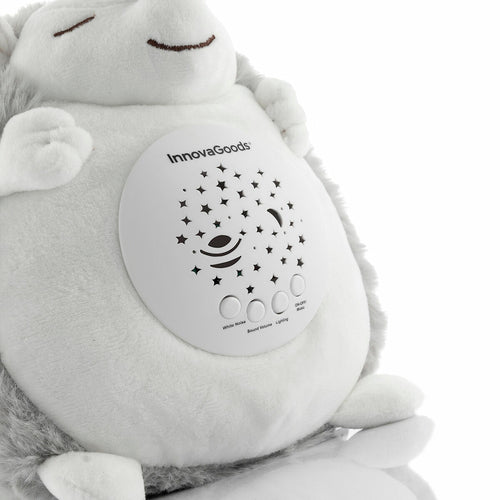 Peluche de erizo con ruido blanco y proyector de luz nocturna