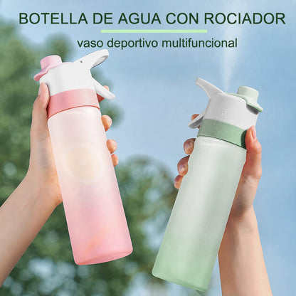Botella de agua con pulverizador