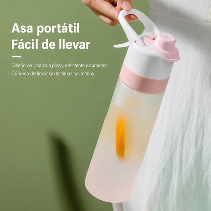 Botella de agua con pulverizador