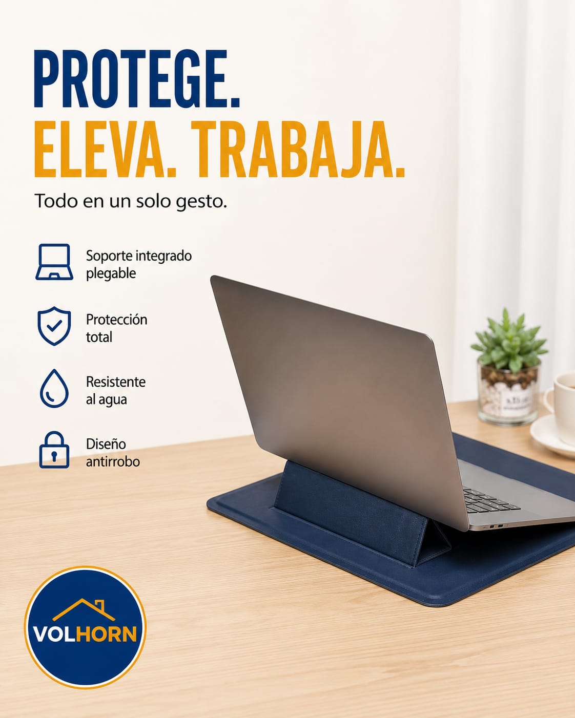 Funda para portátil con soporte integrado