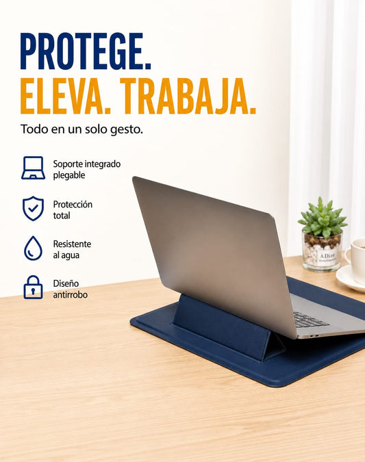 Funda para portátil con soporte integrado