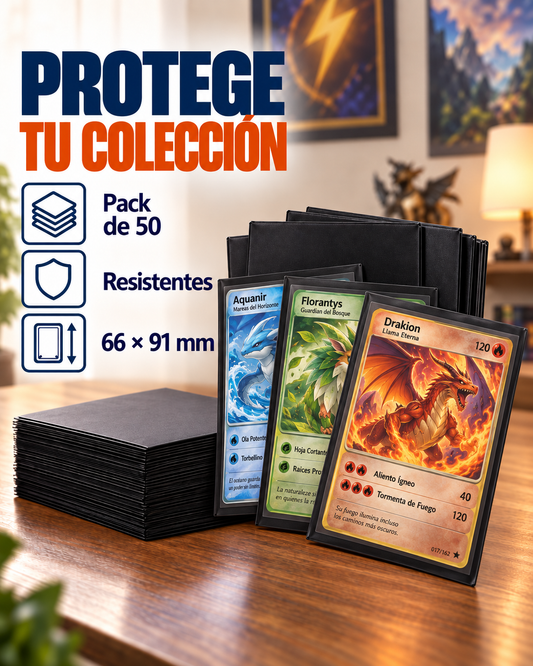 Fundas resistentes para cartas (50 uds)