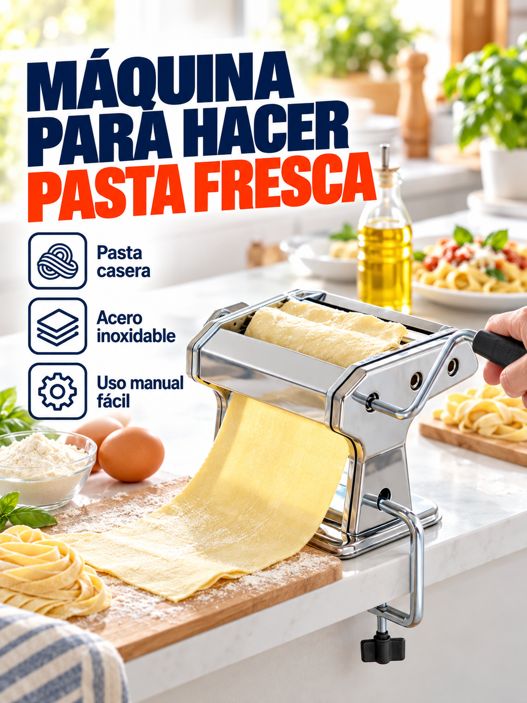 Máquina para hacer pasta fresca