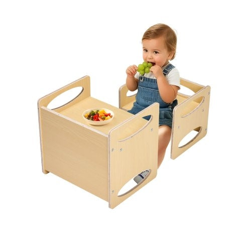 Conjunto de mesa y silla Montessori