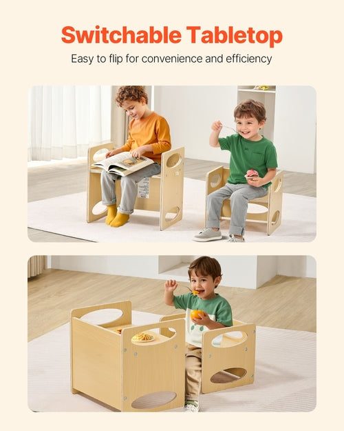 Conjunto de mesa y silla Montessori