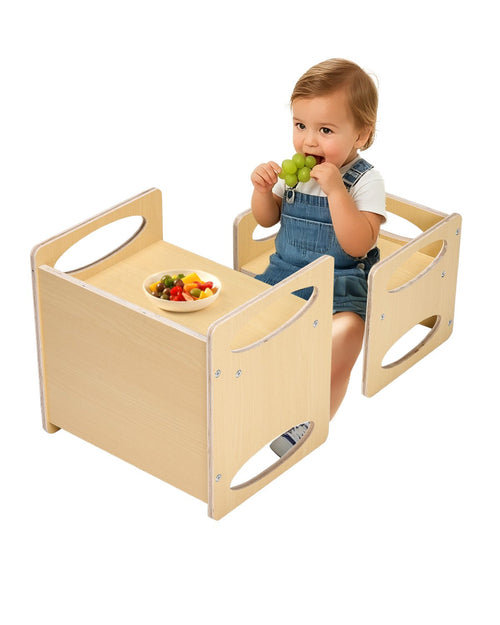 Conjunto de mesa y silla Montessori